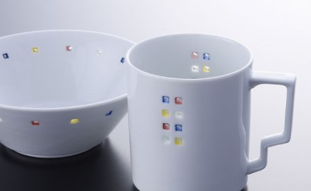 【波佐見焼】水晶カラフルスクエア プレート ボウル マグカップ 含む バリューセット（お二人様用） 食器 皿 【丹心窯】 [AB09] 波佐見焼