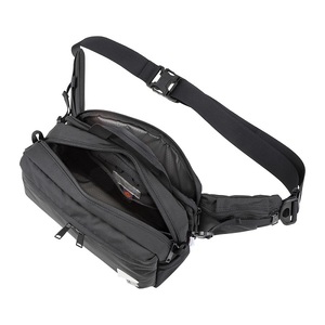 豊岡鞄 CIE WEATHER BODYBAG with MARKET BAG（071954）ブラック / 木和田正昭商店 撥水 ウエストポーチ ボディバッグ ウエストバッグ メンズ レディース スマートフォン 財布 A5手帳収納 エコバッグ付属