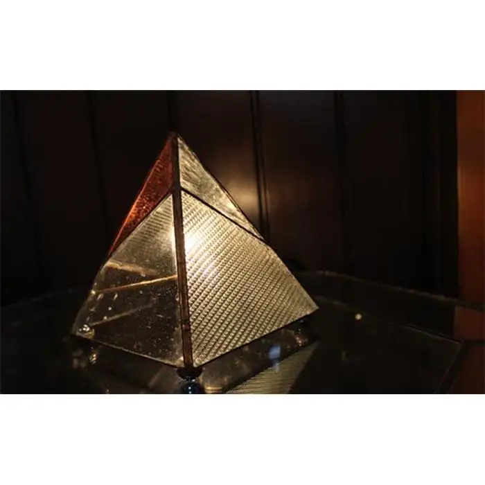 ピラミッド型ステンドランプ（屋外用／青）