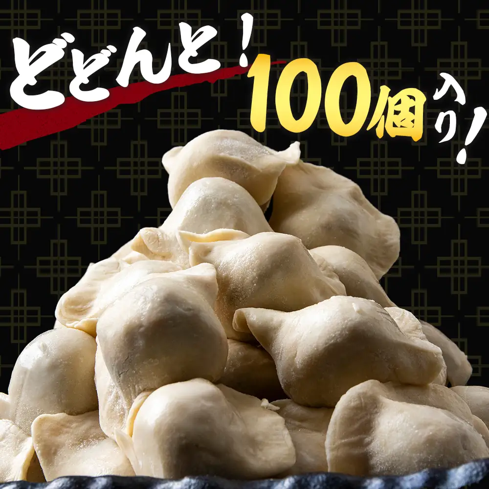 だぶだぶの肉汁をすすりたくなる餃子 100個（20個入×5パック）