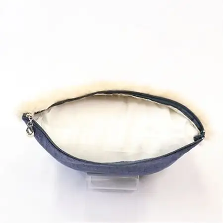 OKADA TEXTILE ミニエコファークッション(ベージュ)_雑貨・日用品  家具・インテリア _【1143747】