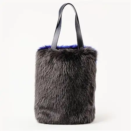 OKADA TEXTILE 切り替えトートバッグ(チャコールグレー×ロイヤルブルー)_装飾品・工芸品 トートバッグ・ショルダーバッグ 鞄・バッグ かばん カバン_【1066758】