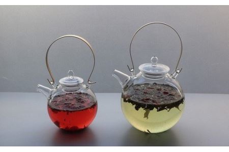 耐熱ガラス製ティーポット「まんまるポット」0.5L ハーフサイズ 2～3杯分[ZD540]