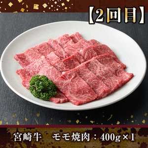 ＜定期便・全3回(連続)＞宮崎牛定期便(Aセット)国産  黒毛和牛 冷凍【R-69】【株式会社ミヤチク】