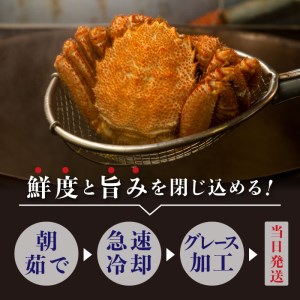 【北海道産】『冷凍』毛ガニ400g前後×2杯【急速冷凍】【520018】