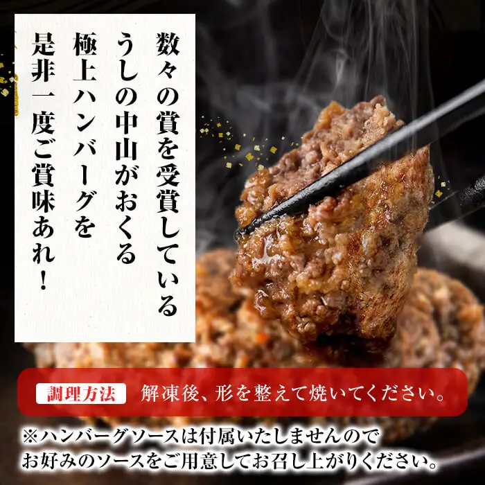 鹿児島県産 黒毛和牛 100%使用 極上 ハンバーグ(計1.2kg) a6-027