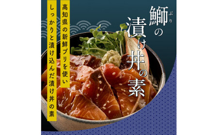 訳ありかつおたたき1節＋ぶり漬け丼の素1食 〈高知市共通返礼品〉