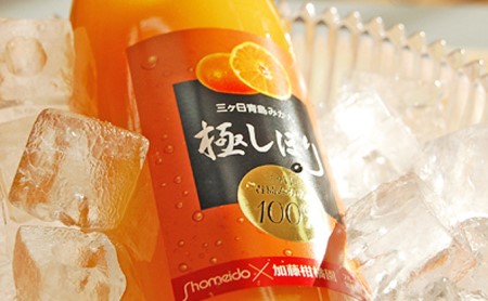 【加藤柑橘園】青島三ケ日みかんジュース『極しぼり』2本セット（簡易梱包）【配送不可：北海道・沖縄・離島】 果汁飲料 野菜飲料 ミカン 
