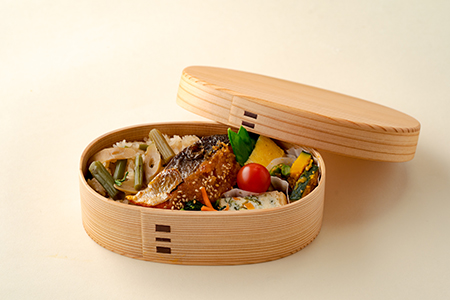 【大館曲げわっぱ】こばん弁当(小) 【配送日指定不可】　190P6004