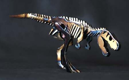 恐竜 鉄製 オブジェ ティラノサウルス S model【恐竜 オブジェ 模型 インテリア 飾り 鉄 岡山県 倉敷市 おすすめ 人気】