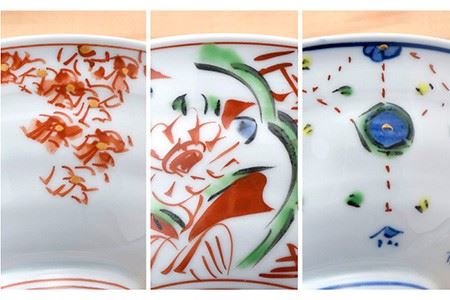 【陶器市特集】【波佐見焼】伝統柄 飯椀・箸置き3個セット 茶碗 どんぶり 食器 食器 皿 【一夢窯】 [XE04]  波佐見焼