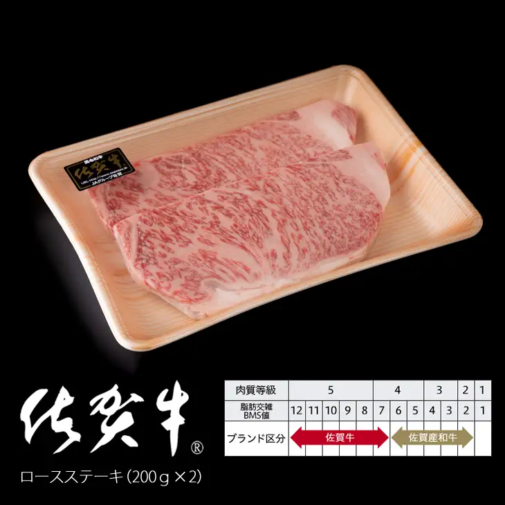 佐賀牛ロースステーキ（200g×2） ステーキ 牛肉 C220-011