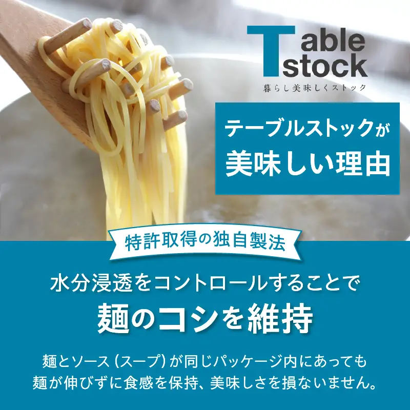 【TSM001】おいしさにこだわった保存食 パスタ・うどん詰合せ（テーブルストック）B12-310