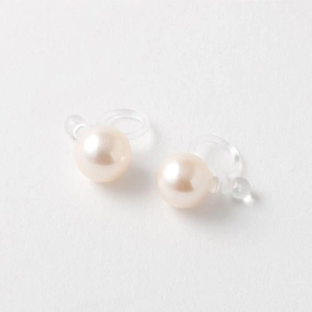 アコヤパール ピアス イヤリング 7mm 8mm 樹脂パーツ　金属アレルギー対応