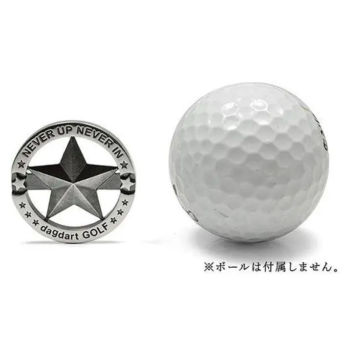 銀製　スターデザイン　ゴルフマーカー MS058【dagdart GOLF/ダグダートゴルフ】