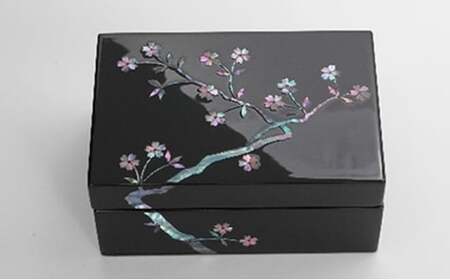 【高岡漆器】小箱 桜貝入り 大 民芸品 工芸品  FAD-0724