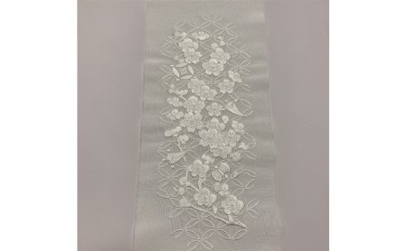 半衿　半襟　七宝繋ぎに宝尽くし　刺繍 和装 民芸品 工芸品 伝統技術 篠原縫製