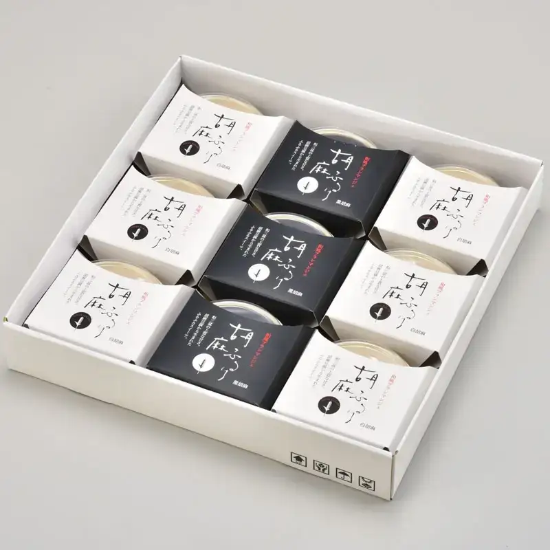 和風ブランマンジェ　胡麻ふるり　2種詰合せ　9個入り 　FR-9【AG005-dkk103】