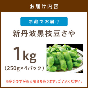 【先行予約／数量限定40】新丹波黒枝豆さや 1kg（2026年10月中旬～発送）枝豆