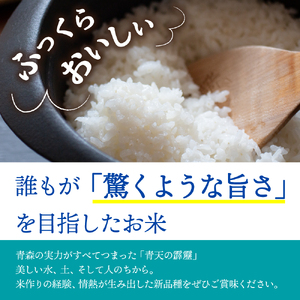 青天の霹靂　10kg【定期便6ヶ月】令和7年産米_精米_青森県産【特A_8年連続取得】晴天の霹靂_五所川原市_PEBORA