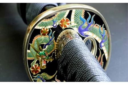 美術刀剣　模造刀　坂本龍馬拵え大刀（彫金鍔）　明治維新シリーズ
