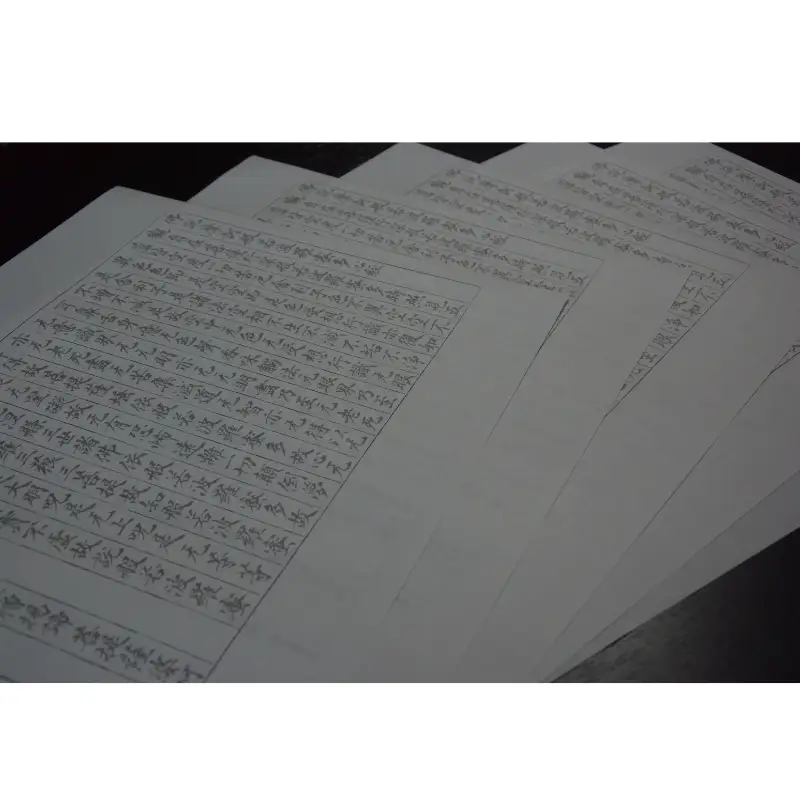 奈良朝書体高級写経用紙「般若心経」５枚セット【tmnk003】