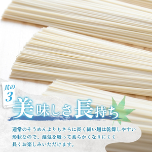 そうめん 三輪そうめん 紅白よろこび 50g×24束  【mrhs001】