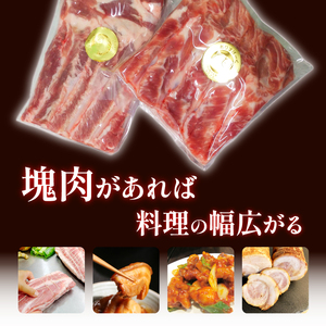 国産 四元豚 ロース バラ ブロック セット 真空パック 各 1kg 総量 2kg ／ ありすぽーく 豚 肉 豚肉 ブロック肉 塊肉 豚バラ 豚ロース １ｋｇ ２ｋｇ 真空 精肉 ローストポーク チャーシュー 叉焼 焼き肉 焼肉 とんかつ 角煮 自宅用 家庭用 冷蔵 冷蔵発送 人気 おすすめ