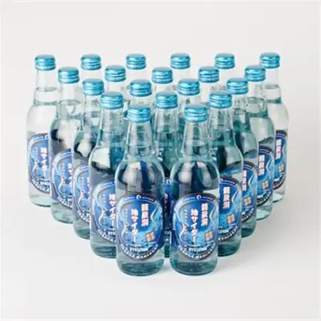 龍泉洞地サイダー　340ml×20本_炭酸 炭酸飲料 瓶 サイダー ジュース 飲料_【1245907】