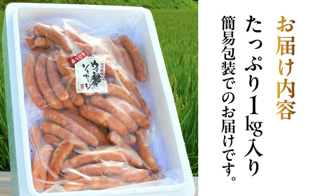  【飛騨 味職人】手作りあらびきウインナー 1kg【57-8】