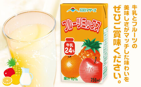 常温保存可能 フルーツミックス 250ml×24本 合同会社たべたせいか《30