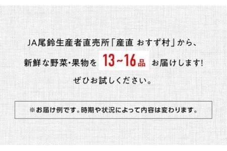 【定期便】産直おすず村 季節の野菜と果物 厳選 詰め合わせセット（大） 【 旬野菜 フルーツ 直売所 産地直送 宮崎県産 】