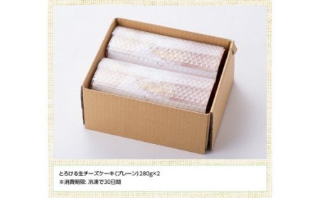 『押川春月堂本店』とろける生チーズケーキ（プレーン2個）【スイーツ ケーキ チーズケーキ 洋菓子ケーキ スプーンでケーキ  おまけつきケーキ】