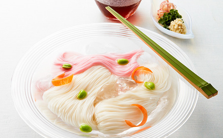 H-118【たつの市特産品】手延そうめん「揖保乃糸　特級紅白麺（50ｇ×16束）」