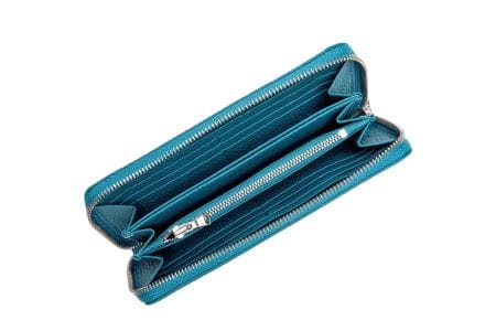 豊岡財布 ラウンドファスナー長財布 ドイツシュリンク ジーンブルー
