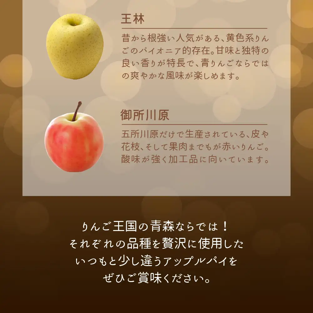アップルパイ　８個（5種）セット【食べ比べ_個包装_青森りんご_詰合せ_五所川原市】