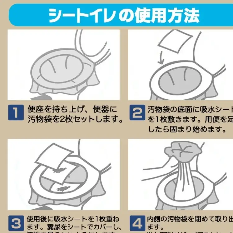 防災 簡易トイレ シートイレ 50回分 セット 災害用 簡易 トイレ 備蓄