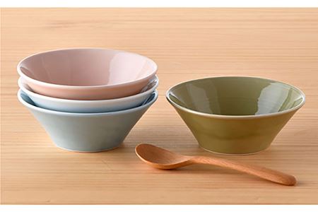 【波佐見焼】パステルカラー 4色 高台 小鉢 小皿 食器 ボウル 【舘山堂】 [RC25]  波佐見焼