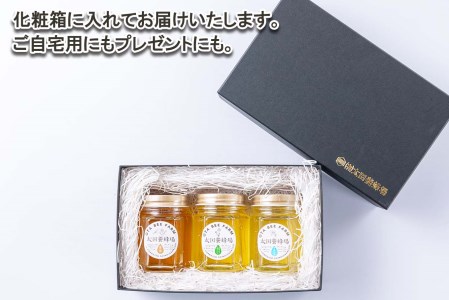 北海道産 天然 純粋 はちみつ 3種 計 390g 各130g 新ひだか町 推奨品 セット A