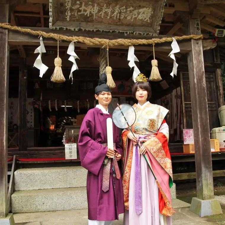 千年の歴史を体感できるタイムスリップ 神前式 「 万葉婚 」 結婚式 撮影 記念 写真 ウェディング ブライダル [AH053sa]