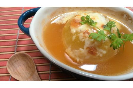 ＜野菜をまるごと食べるスープ　３個＞　まるごとトマト＆まるごとオニオンのスープ　（３種類×各１） F7Z-172