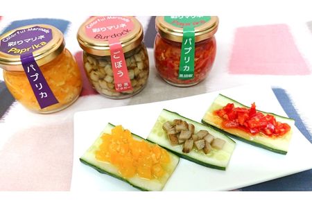 ＜手作り惣菜＞　パンのおともセット　（足利マール牛ときのこの赤ワイン煮、彩りマリネ3種類×各１） F7Z-175