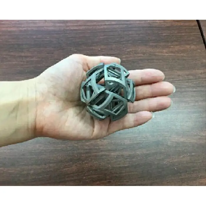 金属3Dプリンター製　立体メタルパズル