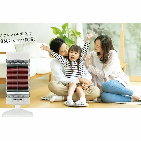 遠赤外線暖房機コアヒート 1150W 電気ヒーター 電気ストーブ CH-12RB(W