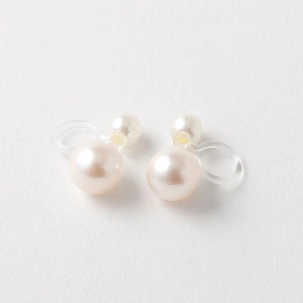 アコヤパール ピアス イヤリング リバーシブルタイプ 7mm 8mm 樹脂パーツ 金属アレルギー対応　　