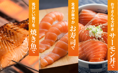 【期間限定発送】海峡サーモン　お刺身・切身Cセット(4種7点)