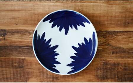 伯父山 菊の馨 26cm丸プレート 有田焼 皿 食器 A24-33