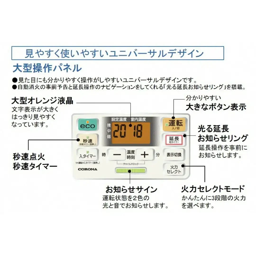 コロナ 石油ファンヒーター 10~13畳用 パールホワイト FH-ST3625BYW