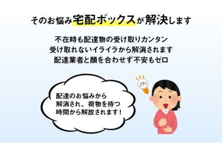 宅配ボックス 置き型 カラー鋼板タイプ 金属製 宅配ロッカー 荷物受け