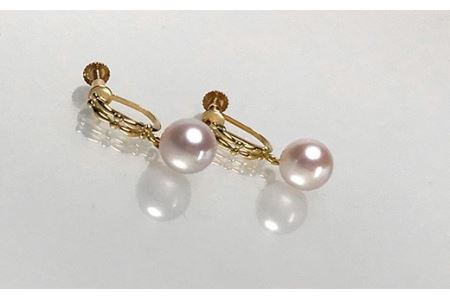 アコヤ真珠 6.5mm ( K18YG ) イヤリング アクセサリー シンプル かわいい おしゃれ 人気 真珠 パール レディース 女性 おすすめ 結婚式 プレゼント / akoya kizuna イヤリング ( K18YG )